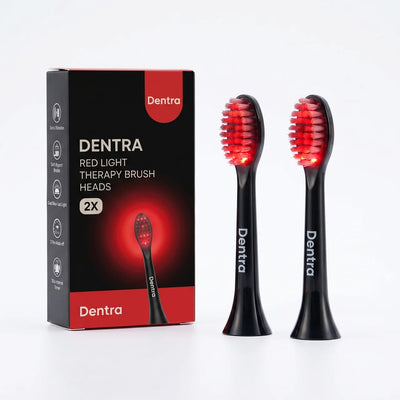 Dentra Red Light Therapy Brush Heads (2-Pack)